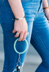 Silicone Bracelet Wrist Key Rings 6 Colors