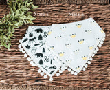 Pom Pom Trim Bandana Bibs - 20 Styles!