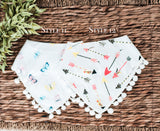Pom Pom Trim Bandana Bibs - 20 Styles!