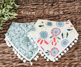 Pom Pom Trim Bandana Bibs - 20 Styles!