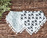 Pom Pom Trim Bandana Bibs - 20 Styles!