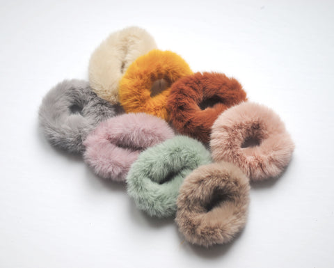 Fuzzy Scrunchies 8 Colors