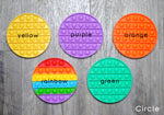 Bubble Poppers 5 Colors 3 Shapes