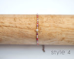 Faux Pearl Seed Bead Bracelet