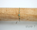 Faux Pearl Seed Bead Bracelet