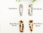 Acrylic Barrette Hair Clips
