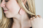 Solid Color Leather Teardrop Earrings - 10 Colors!