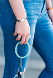 Silicone Bracelet Wrist Key Rings 6 Colors