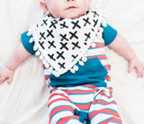 Pom Pom Trim Bandana Bibs - 20 Styles!