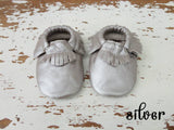 Baby Leather Moccasins Solid Colors 2