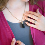 Bronze Leather Tassel Necklaces