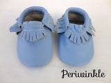 Baby Leather Moccasins Solid Colors 2