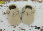 Baby Leather Moccasins Solid Colors 2